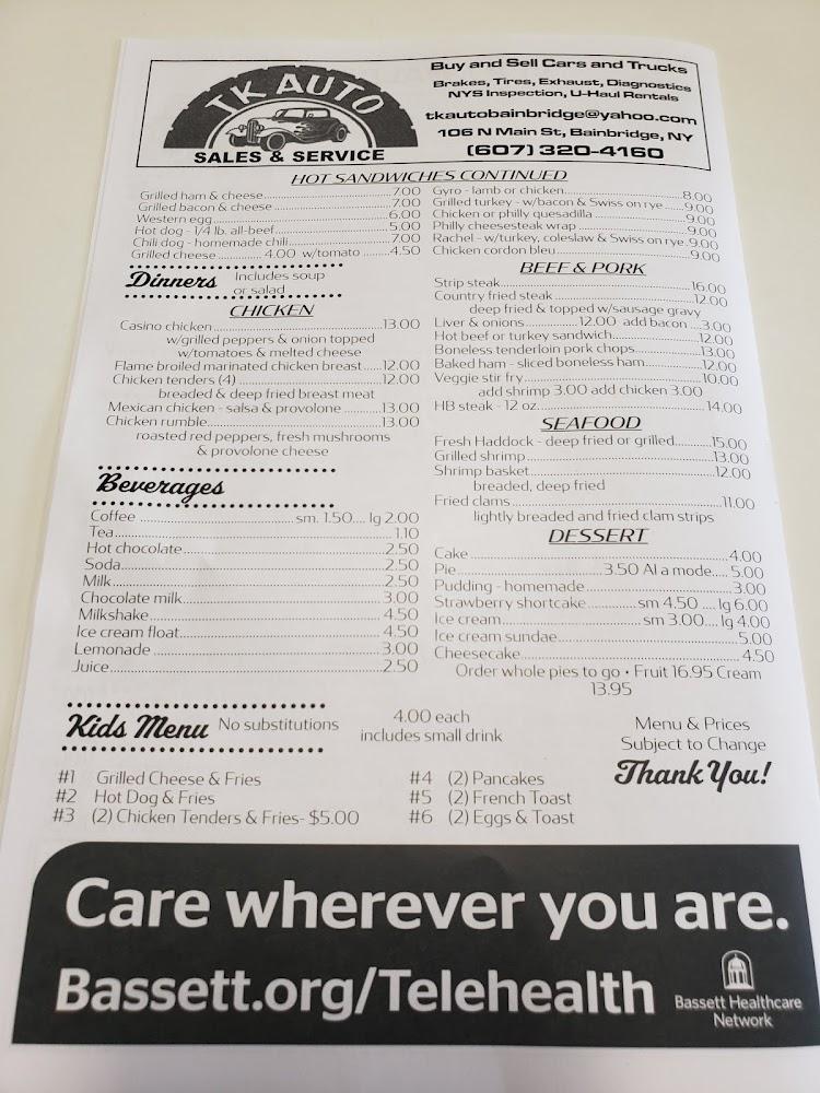 Trackside Dining Menu image 1