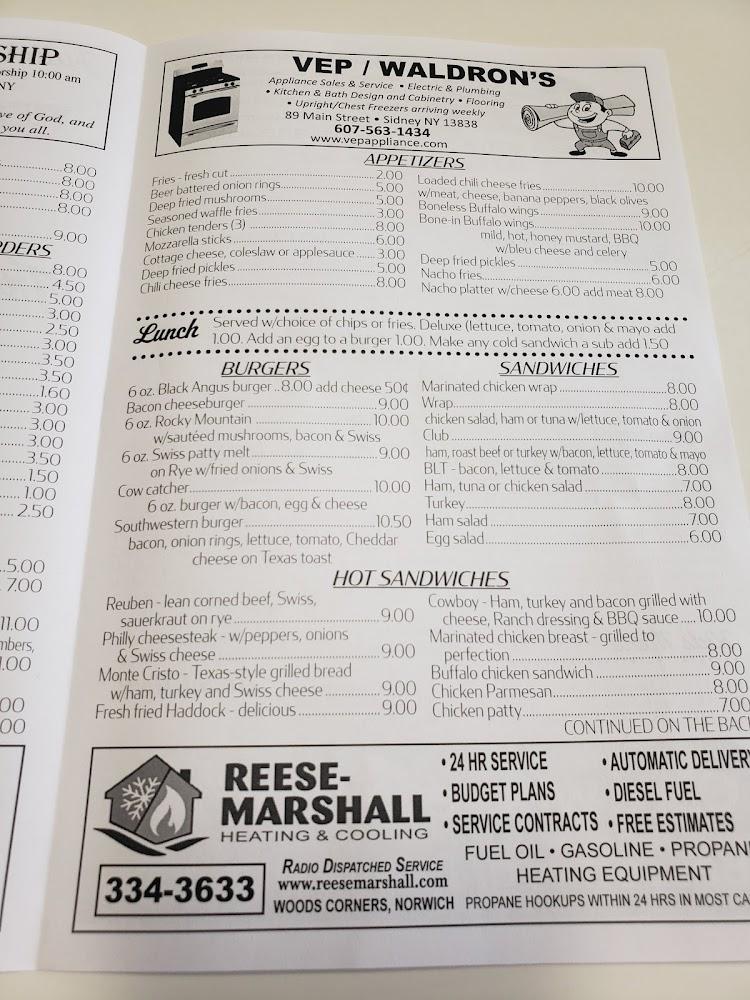 Trackside Dining Menu image 3