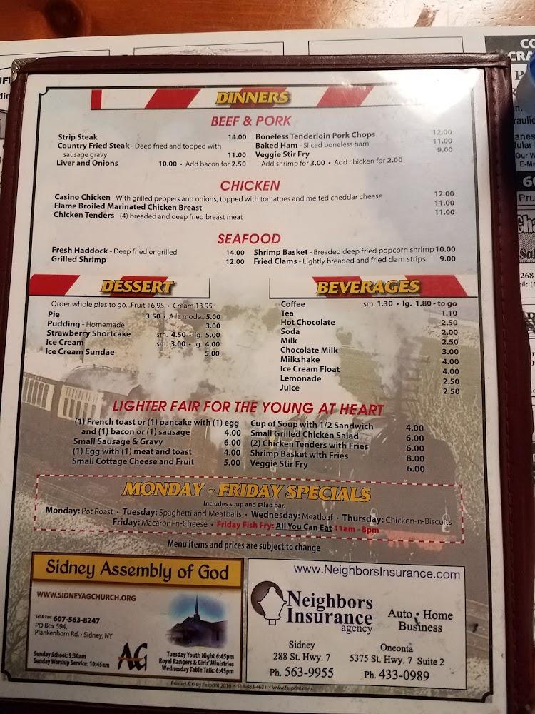 Trackside Dining Menu image 4